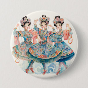Nussknacker-Ballett, chinesische Tänzer Button