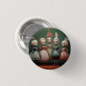 Nussknacker-Ballett-Mode-Buffoons/Polichinelles Button (Vorne & Hinten)
