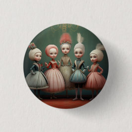 Nussknacker-Ballett-Mode-Buffoons/Polichinelles Button