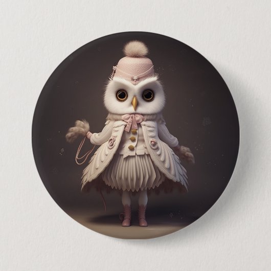 Nussknacker Ballett Mode-Eule Drosselmeyer Button (Vorderseite)