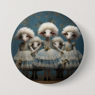 Nussknacker-Ballett-Mode-Schaf Button