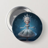Nussknacker-Ballett-Mode-Schneekönigin Button (Vorne & Hinten)