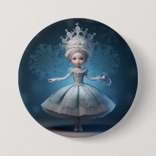 Nussknacker-Ballett-Mode-Schneekönigin Button