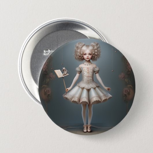Nussknacker-Ballett Mode-Seite Tänzer Button (Vorne & Hinten)