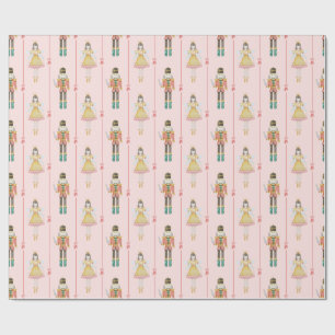 Nussknacker-Ballett Rosa Ballerina Vintage Weihnac Geschenkpapier