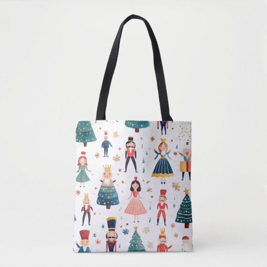 Nussknacker-Ballett-Weihnachts-Nahtlos-Muster Tasche (Vorderseite)