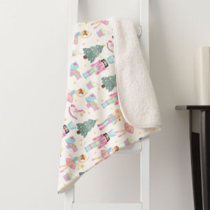 Nussknacker-Ballett-Weihnachtsfeiertags-Baby-Mädch Sherpadecke