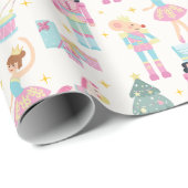 Nussknacker-Ballett-Weihnachtspapier Geschenkpapier (Rolleneckpunkt)