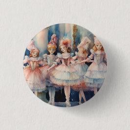 Nussknacker-Ballett Whimsical Polichinelle/Buffoon Button