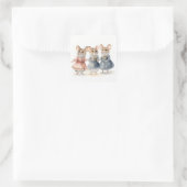 Nussknacker-Ballettmäuse  Quadratischer Aufkleber (Tasche)