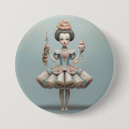 Nussknacker-Ballettmode-chinesische Tänzer Button