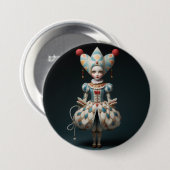 Nussknacker-Ballettmode-Harlekin-Puppe Button (Vorne & Hinten)