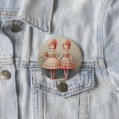 Nussknacker-Ballettmode-russische Tänzer Button (Beispiel)