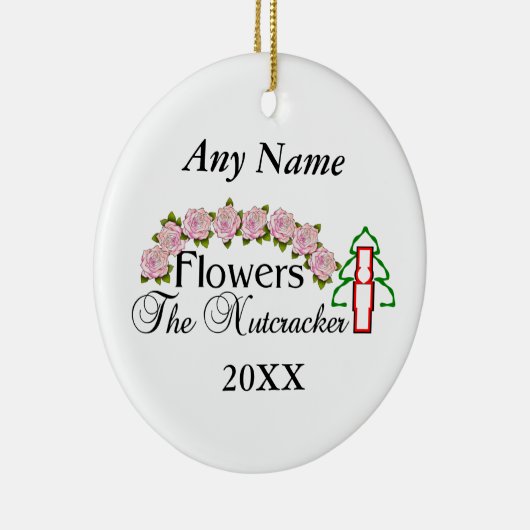 Nussknacker-Blumen Keramik Ornament (Rechts)