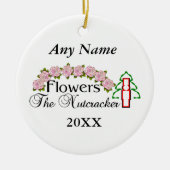 Nussknacker-Blumen Keramik Ornament (Vorne)