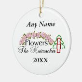 Nussknacker-Blumen Keramik Ornament (Links)