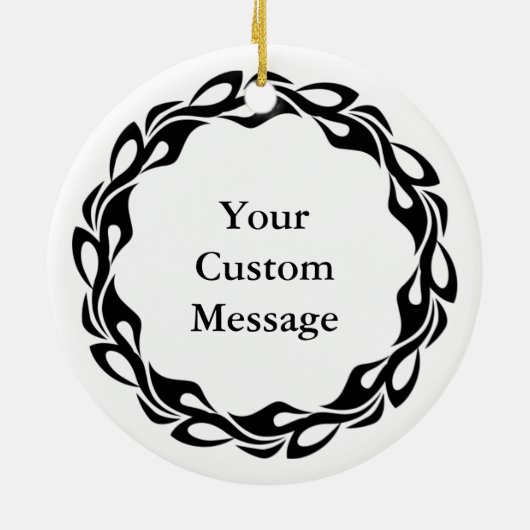 Nussknacker-Blumen Keramik Ornament (Hinten)