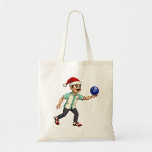 Nussknacker-Bowling-Weihnachten-Sport-Feiertag-Xma Tragetasche