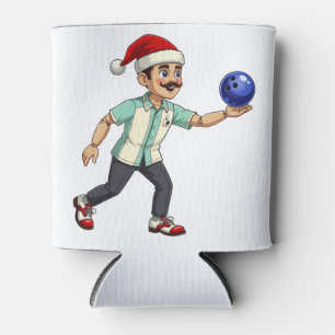 Nussknacker-Bowling-Weihnachts-Sport-Feiertag Xmas Dosenkühler