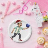 Nussknacker-Bowling-Weihnachts-Sport-Feiertag Xmas Pappteller (Party)