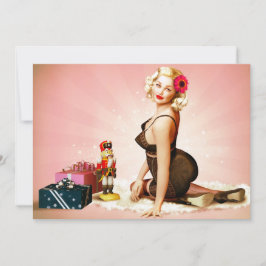 Nussknacker Button-oben Feiertags-Party Einladung