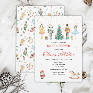 Nussknacker-Christmas-Baby-Party Einladung