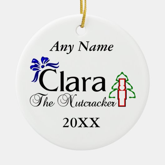 Nussknacker Clara Keramik Ornament (Vorne)