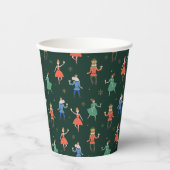 Nussknacker-Cocktailparty-Weihnachten Pappbecher (Vorderseite)