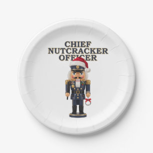 Nussknacker Curling Spieler Feiertag Wintersport   Pappteller