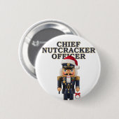 Nussknacker Curling Spieler Urlaub Wintersport   Button (Vorne & Hinten)