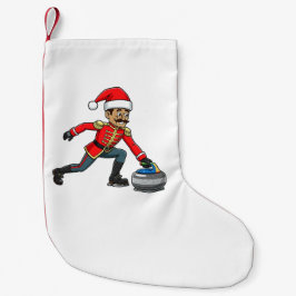  Nussknacker Curling Spieler Urlaub Wintersport  Kleiner Weihnachtsstrumpf