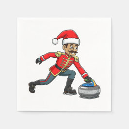  Nussknacker Curling Spieler Urlaub Wintersport  Serviette