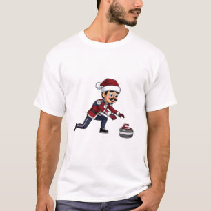  Nussknacker Curling Spieler Weihnachtsferien Wint T-Shirt