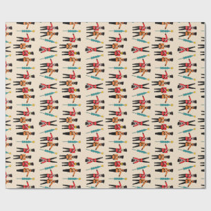 Nussknacker, die Packpapier tanzen