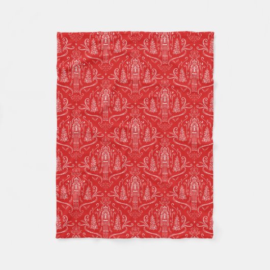 Nussknacker-Doodle-Decke Fleecedecke (Vorderseite)