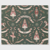 Nussknacker Elegant Geschenkpapier (Flach)
