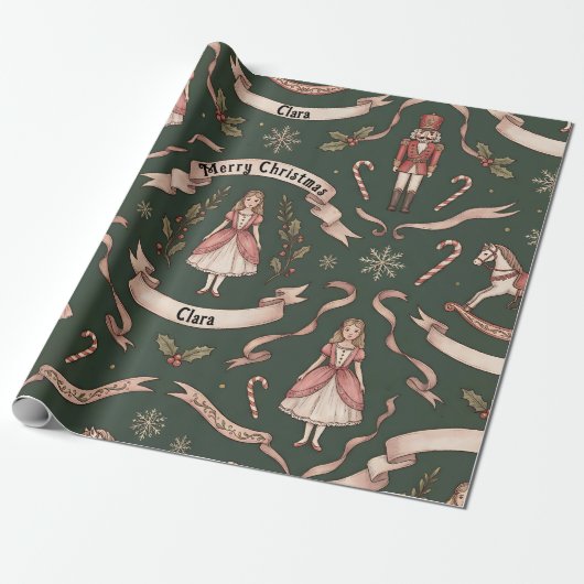 Nussknacker Elegant Geschenkpapier (Ungerollt)