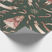Nussknacker Elegant Geschenkpapier (Ecke)
