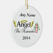 Nussknacker-Engel Keramikornament (Rechts)