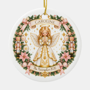 Nussknacker-Engel-Ornament Keramik Ornament