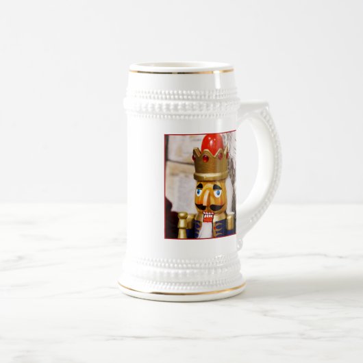 Nussknacker-Feiertag Bierglas (VorderseiteRechts)