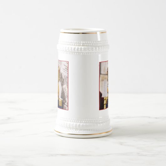 Nussknacker-Feiertag Bierglas (Mittel)