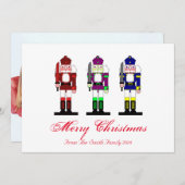 Nussknacker-Feiertags-Foto Feiertagskarte (Vorne/Hinten)