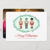 Nussknacker-Feiertags-Foto-Karte Feiertagskarte (Vorne/Hinten)
