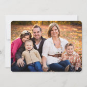 Nussknacker-Feiertags-Foto-Karte Feiertagskarte (Rückseite)