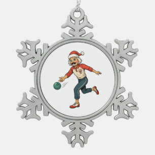 Nussknacker-Feiertags-Spiel-Werfer Casual Weihnach Schneeflocken Zinn-Ornament