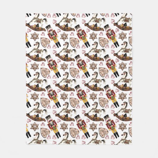 Nussknacker-Fleece-Decke Fleecedecke (Vorderseite)