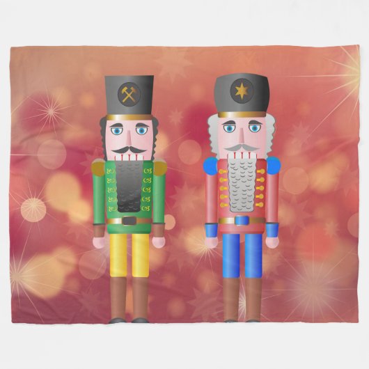 Nussknacker Fleecedecke (Vorderseite (Horizontal))