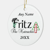 Nussknacker Fritz Keramikornament (Links)