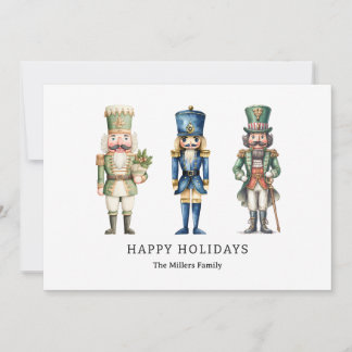 Nussknacker Frohe Weihnachten Minimalistischer Wei